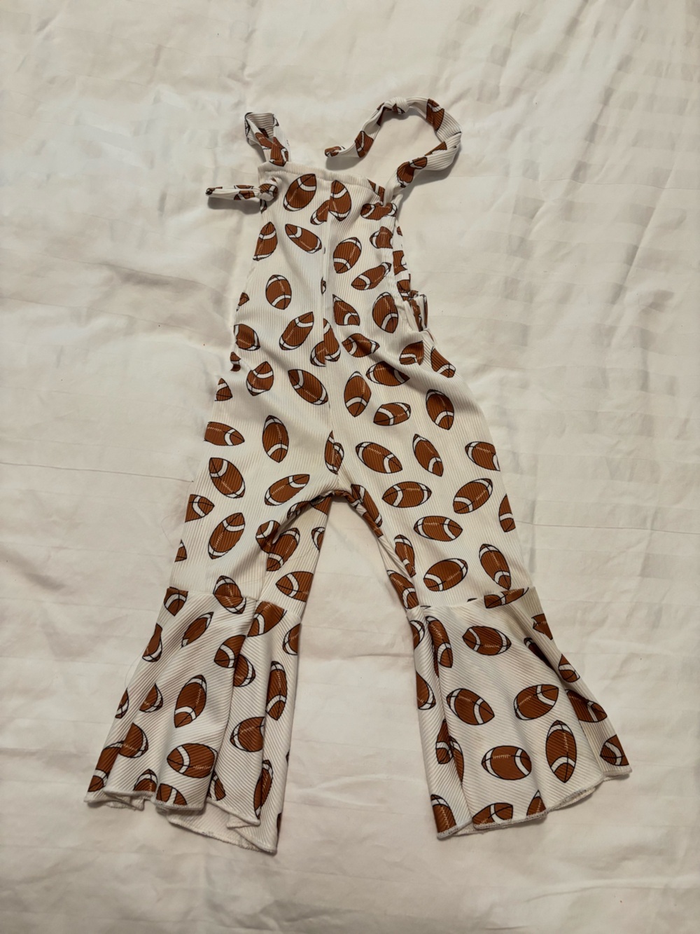 Football Print romper jumpsuit